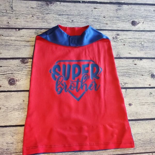 Custom Toddler Cape, Super Hero Cape, Super Sister Cape, Super Brother Cape