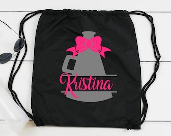 Monogram Cheer Drawstring Bag