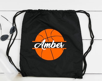 Monogram Basketball Drawstring Bag