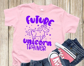Future Unicorn Trainer Toddler Shirt, Toddler Unicorn Shirt
