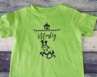 Ready to Ship Toddler Monkey Tee Size 3T