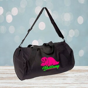 Dinosaurier Monogramm Fass Seesack, Dinosaurier Seesack, Personalisierter Seesack, Monogramm Seesack, Dinosaurier