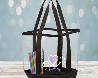 personalized clear bags