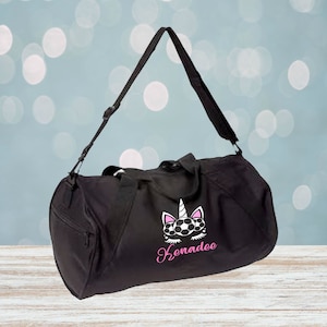Soccer Unicorn Monogram Barrel Duffel Bag, Soccer Bag, Personalized Duffel Bag, Monogram Duffel Bag, Soccer Gear Bag, Monogram Sports Bag