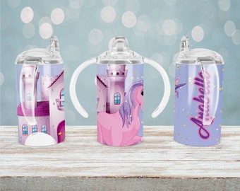 Unicorn Monogram Sippy Cup