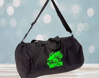 Monster Truck Monogram Barrel Duffel Bag