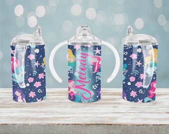 Mermaid Monogram Sippy Cup