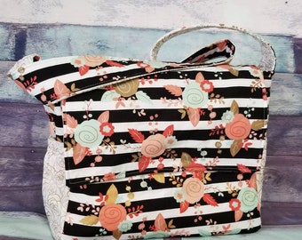 Ready to Ship Floral Diaper Bag