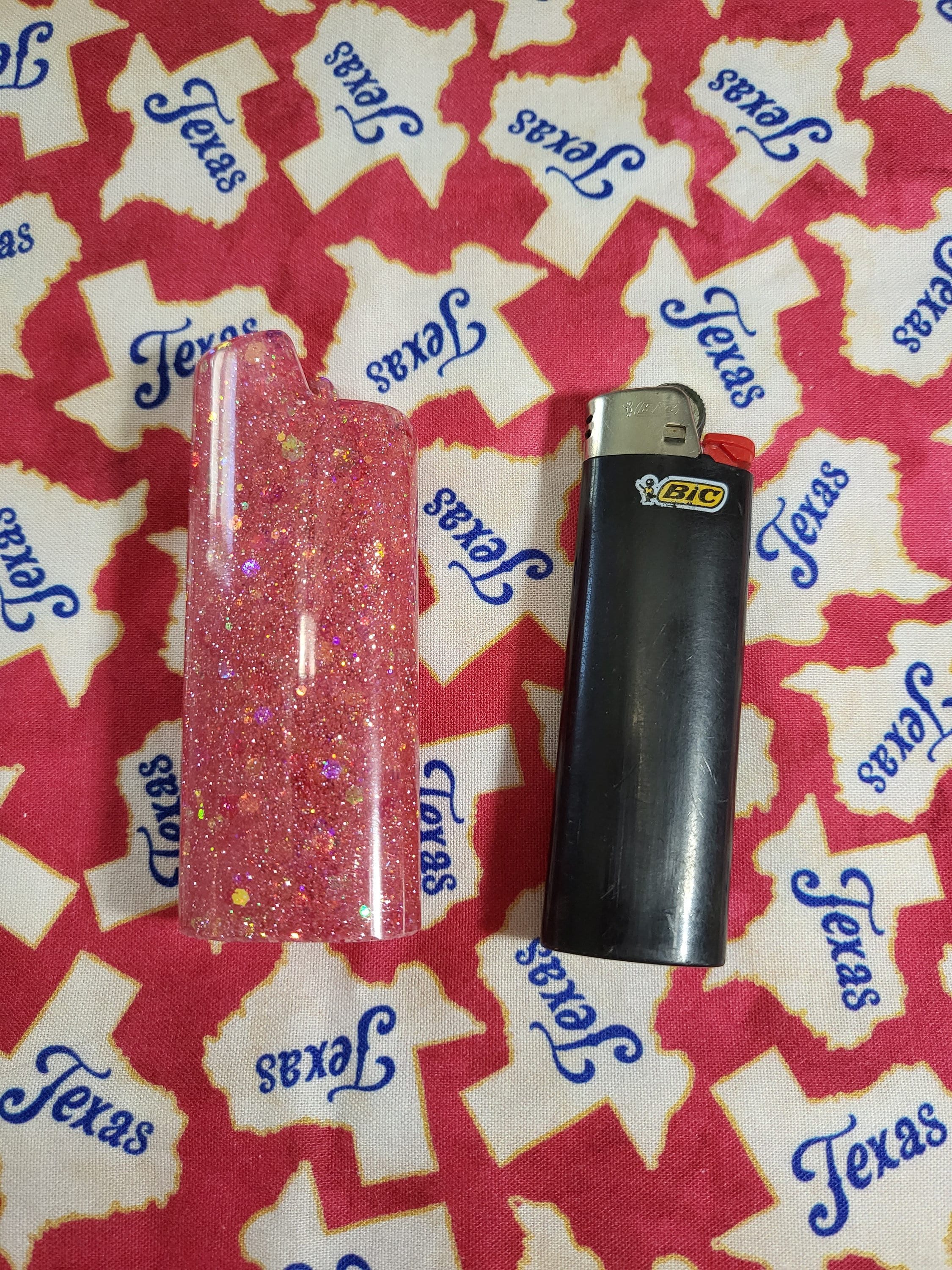 Pink Flamingo Design Custom Case for BIC Lighters