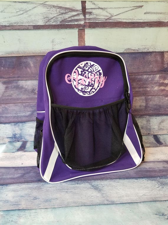 purple basketball bag