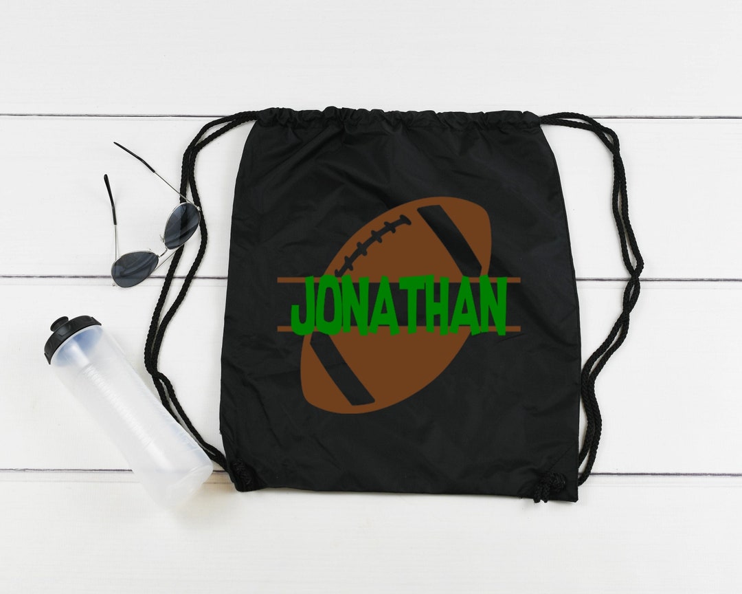 Football Drawstring Bag Cinch Bag Drawstring Backpack Etsy UK