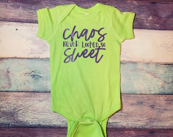 Ready To Ship Chaos Never Looked So Sweet Infant 12M Body Suit