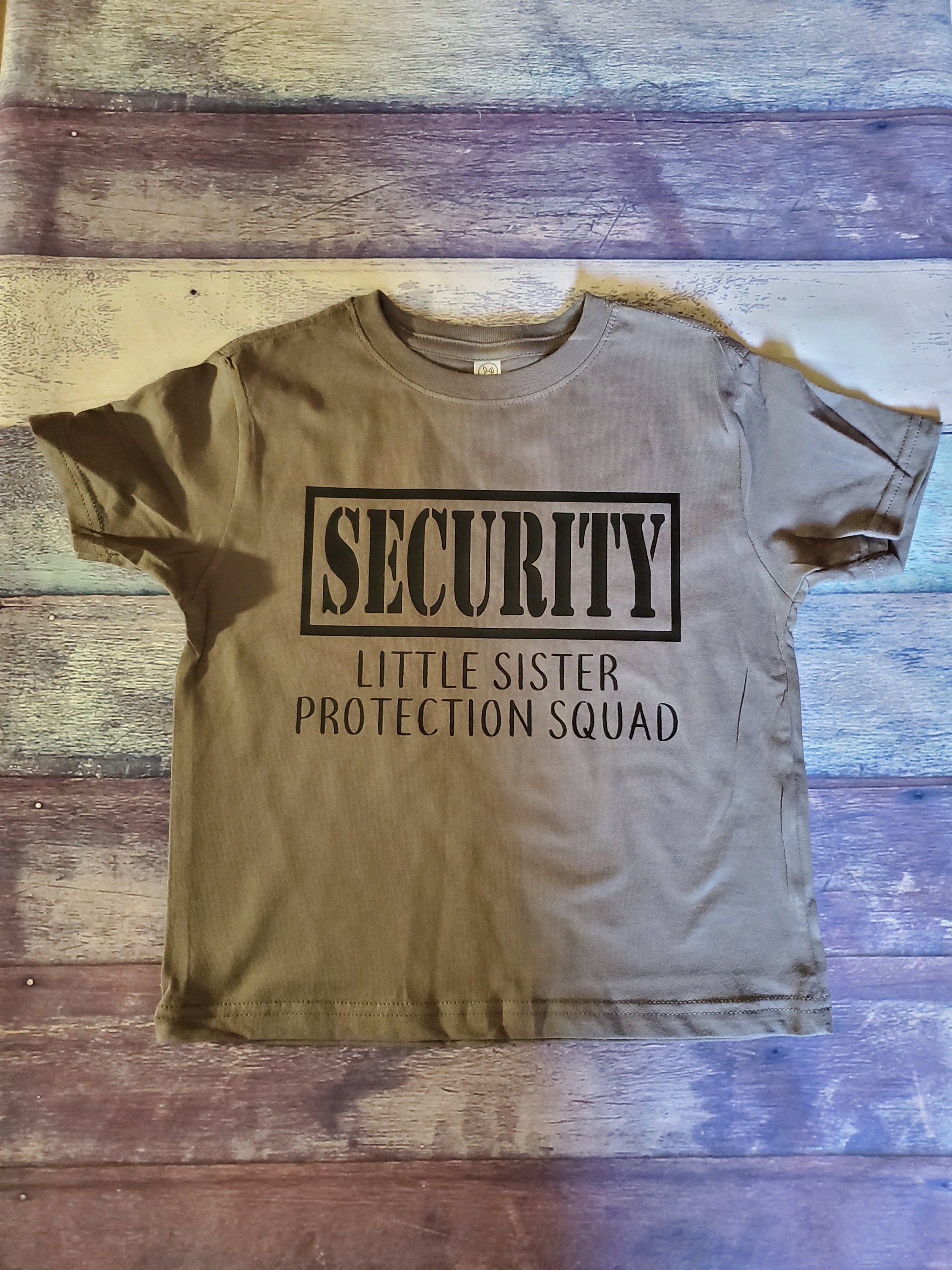 little sister protection squad shirt
