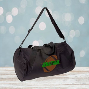 Fußball Monogramm Fass Seesack, Fußballtasche, personalisierter Seesack, Monogramm Seesack, Fußball Sporttasche