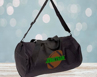 Football Monogram Barrel Duffel Bag