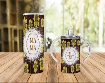 Sunflower Mama And Mini Tumbler Set