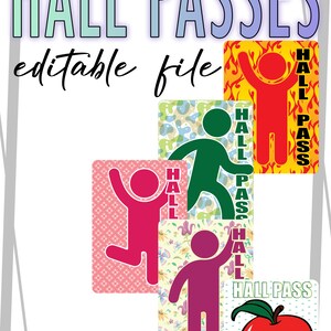 TEACHER PASSES (5PK V2) EDITABLE