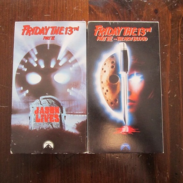 Friday the 13th Part VI & Part VII-Set of Two VHS Tapes