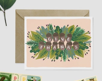 thanksgiving cards etsy