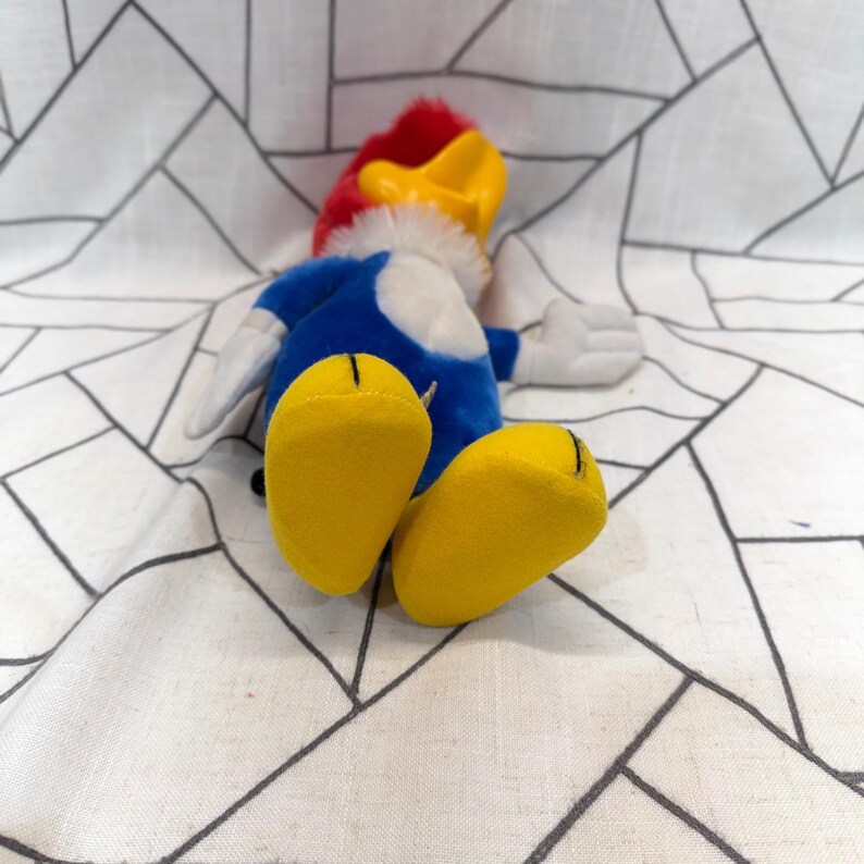 Applause Woody Woodpecker Plush 12" Blue Red Vintage Walter Lantz Toy image 7