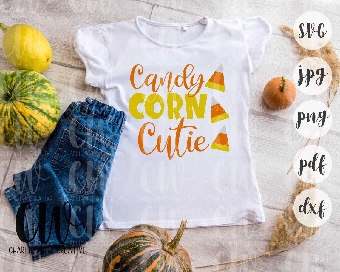 Candy Corn Cutie SVG Halloween Cut File Fall SVG Commercial Use SVG ...