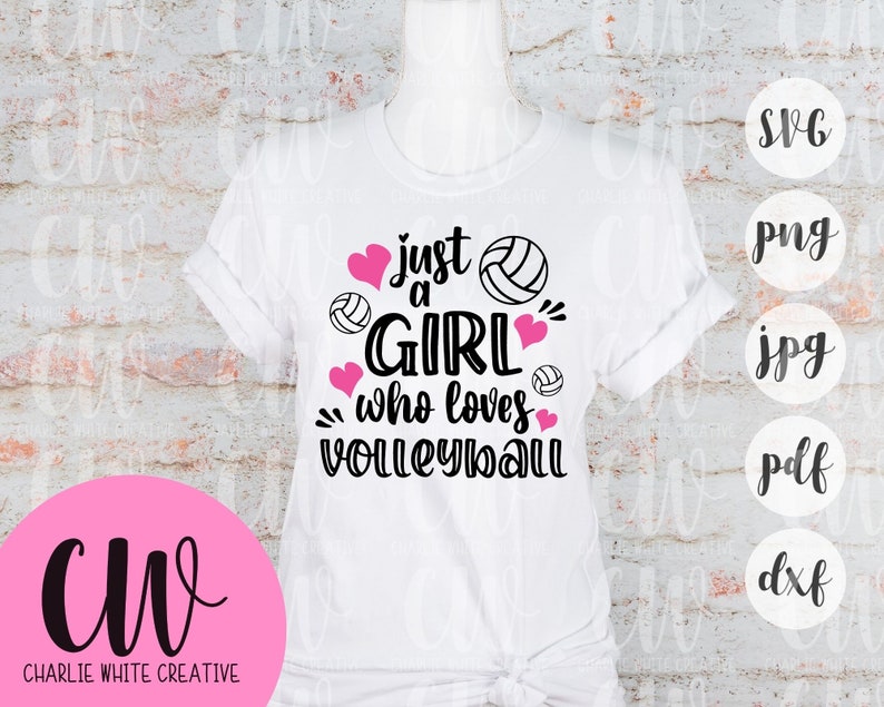 Volleyball-Kosmetiktasche 'Just A Girl Who Loves Volleyball' – 22,9x17,8 Cm, Baumwoll-Leinen