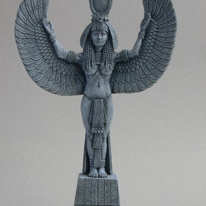 Isis Egyptian Mother Goddess Statue Sculpture. Ancient Egypt. Egyptology. image 2