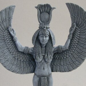 Isis Egyptian Mother Goddess Statue Sculpture. Ancient Egypt. Egyptology. image 1