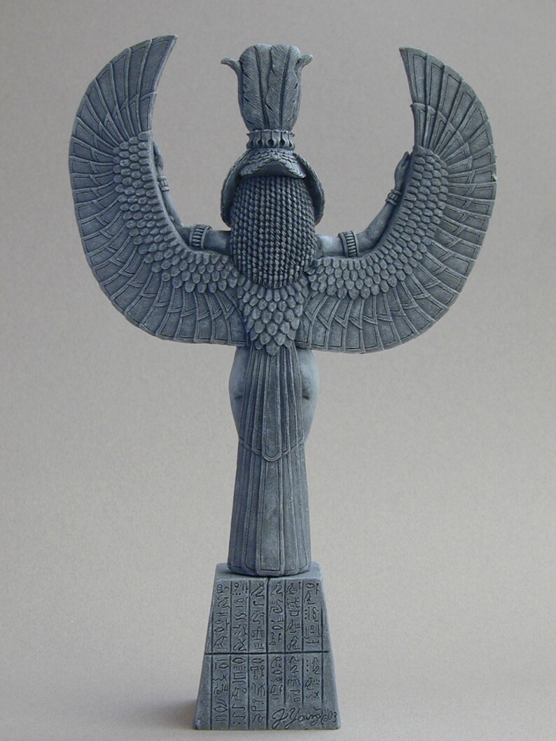 Isis Egyptian Mother Goddess Statue Sculpture. Ancient Egypt. Egyptology. image 4