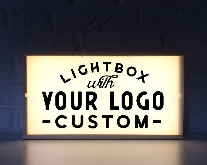 Light Box With Custom Logo Custom Light Box Perzonalized Lightbox Quote