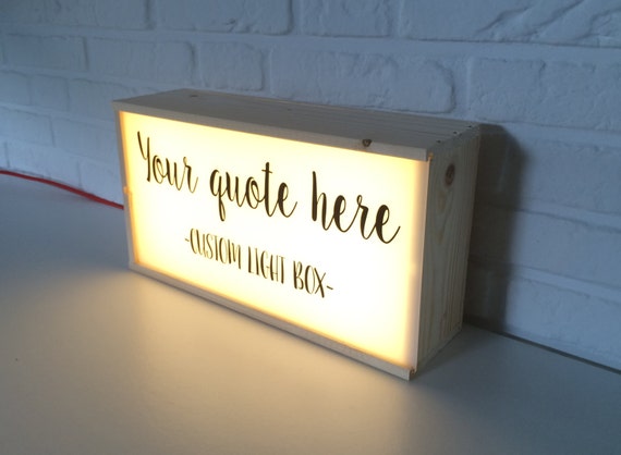 Light Box With Custom Logo - Custom Light Box - Perzonalized