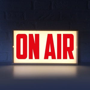 On air lighted sign On air lightbox Lightbox On air light box On air lamp on air lightbox podcast sign lighbox for podcaster image 1