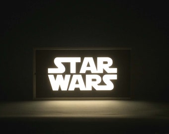 Star Wars Light Box: Upcycled Wine Box LED Lamp