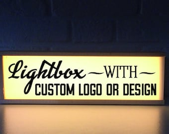 Custom Logo Lightbox - Personalized LED Sign, Quote Light Box