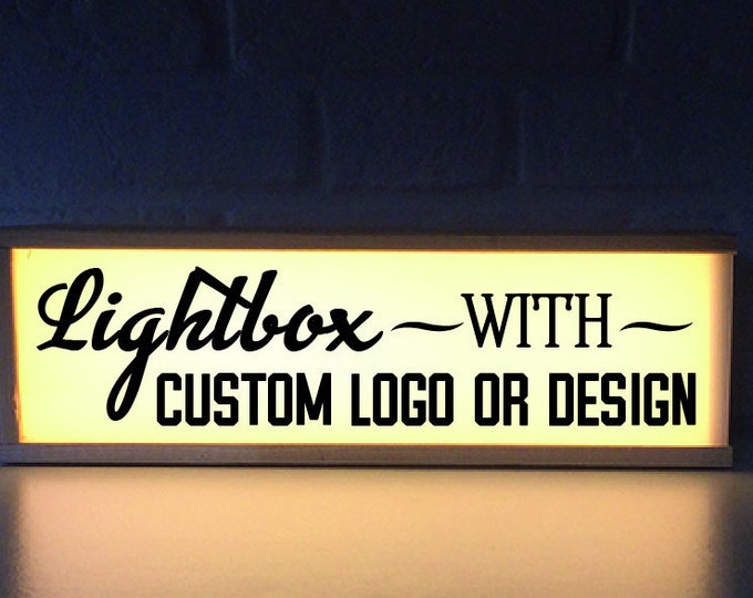 Light Box With Custom Logo Custom Light Box Perzonalized Lightbox Quote ...
