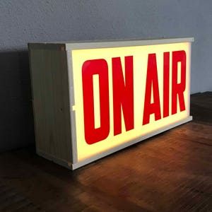 On air lighted sign On air lightbox Lightbox On air light box On air lamp on air lightbox podcast sign lighbox for podcaster image 2