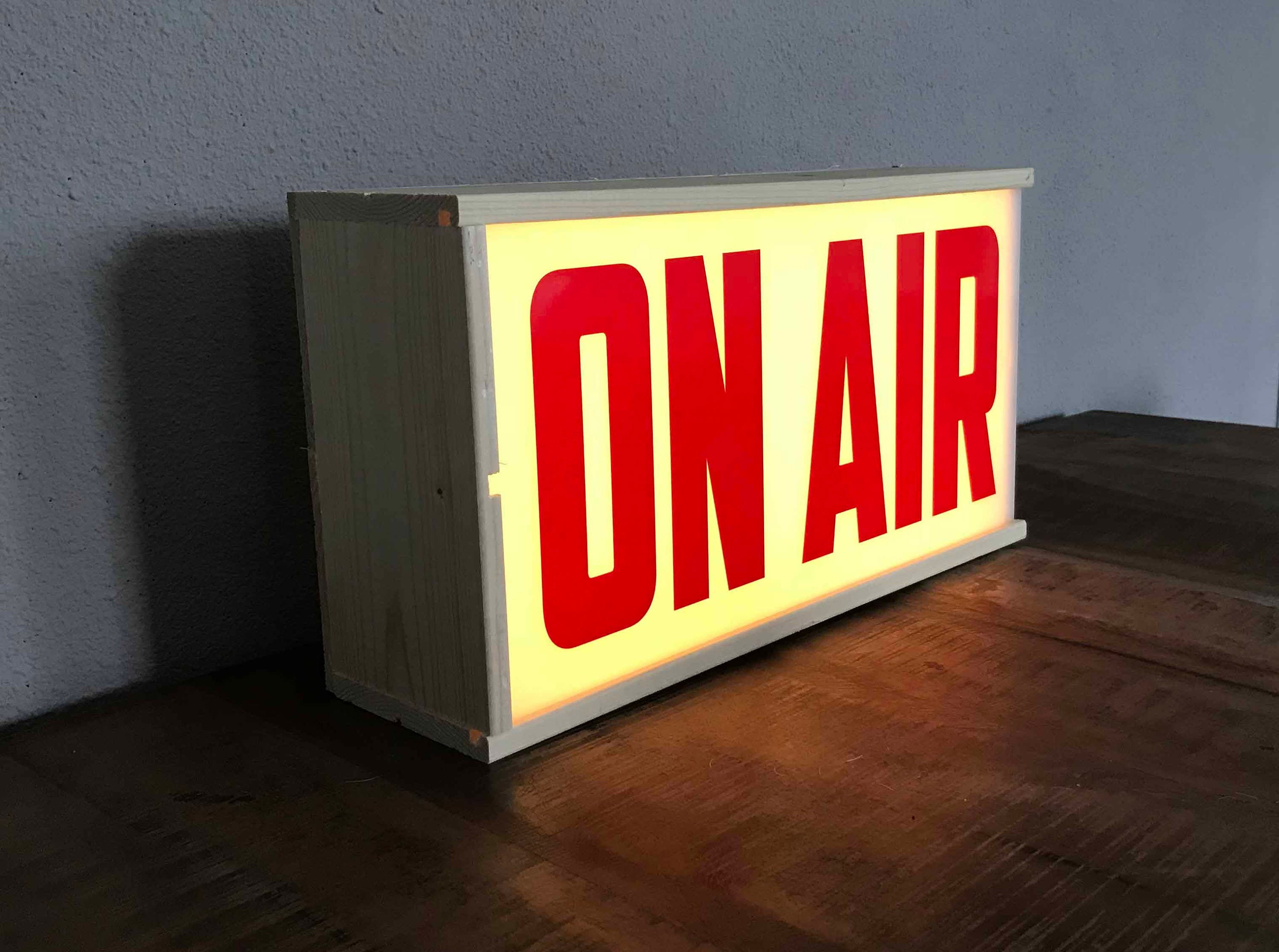 On Air Lighted Sign on Air Lightbox Lightbox on Air Light Etsy
