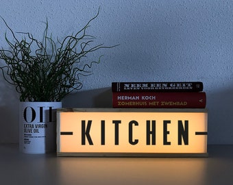 Kitchen sign - lightbox kitchen - kitchen decor - lighted sign - kitchen decoration - retro kitchen decor