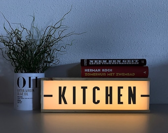 Wine Box Kitchen Lightbox: Retro Kitchen Decor