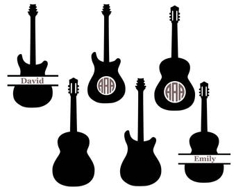 Download Guitar silhouette | Etsy