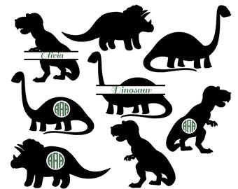 Dinosaur SVG, Animals SVG, Dinosaur Silhouette, monogram svg, Dinosaur Clipart, Silhouette Files, Animals Silhouette, png, eps, svg, dxf.