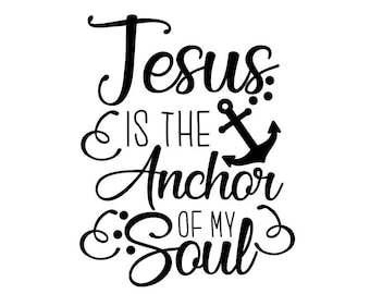 Jesus Anchor Svg Etsy