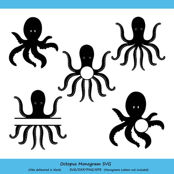Download Octopus Svg Octopus Monogram Svg Octopus Dxf Octopus Svg Etsy