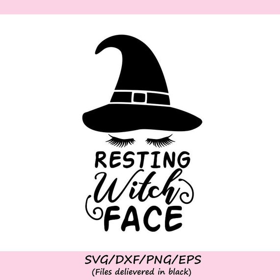 Download Resting Witch Face Svg Halloween Svg Witch Svg Spooky Svg Etsy