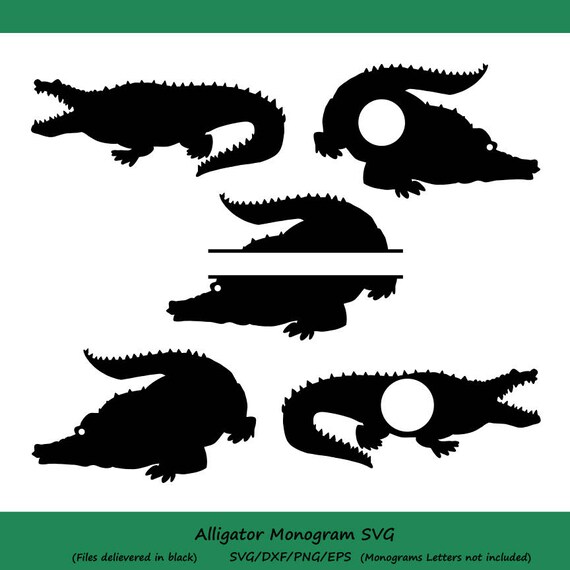 Download Alligator Svg Alligator Monogram Svg Crocodile Svg Reptile Etsy PSD Mockup Templates