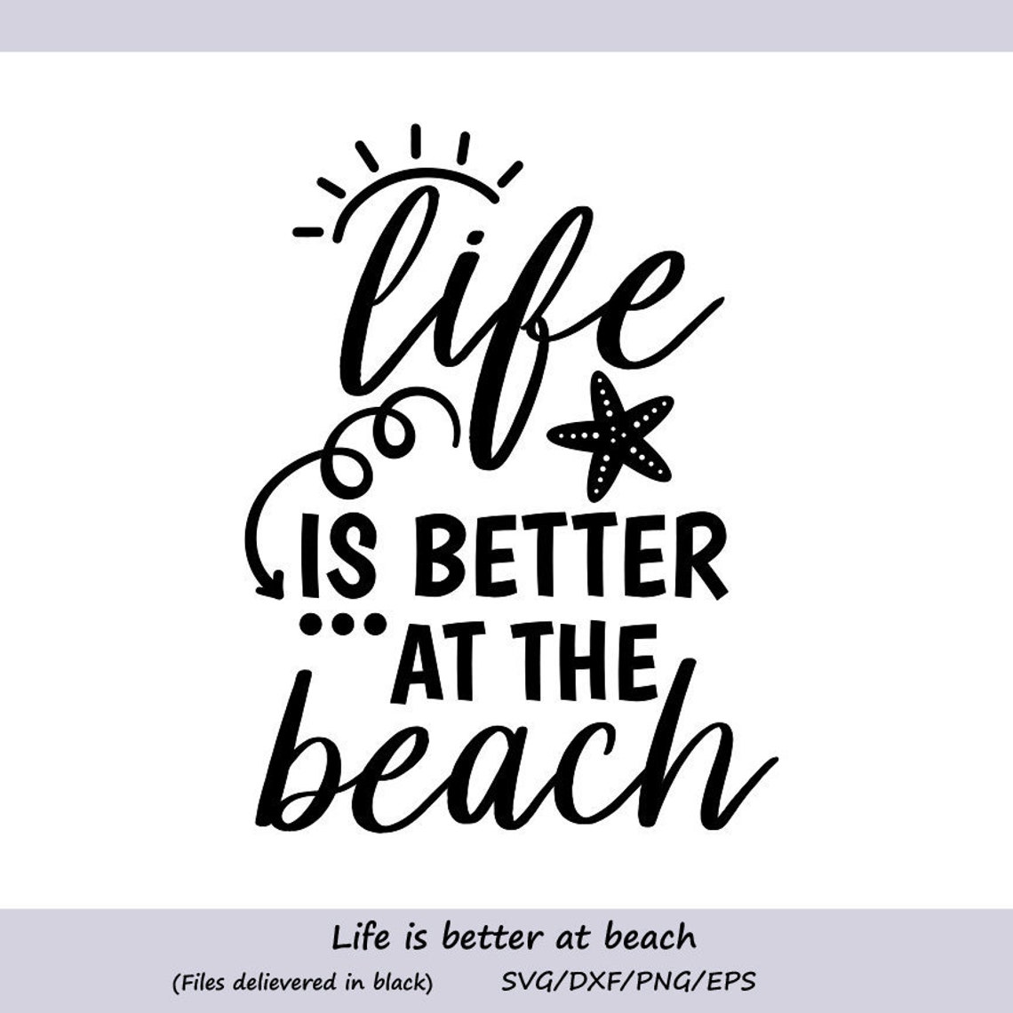 Life is better at the beach Svg Beach Svg Summer Svg Summer | Etsy
