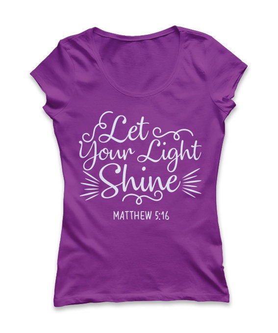 Let Your Light Shine SVG Bible Verse Svg Christian Svg | Etsy Hong Kong