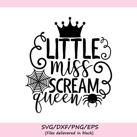 Download Little Miss Scream Queen Svg Halloween Svg Halloween Girl Etsy