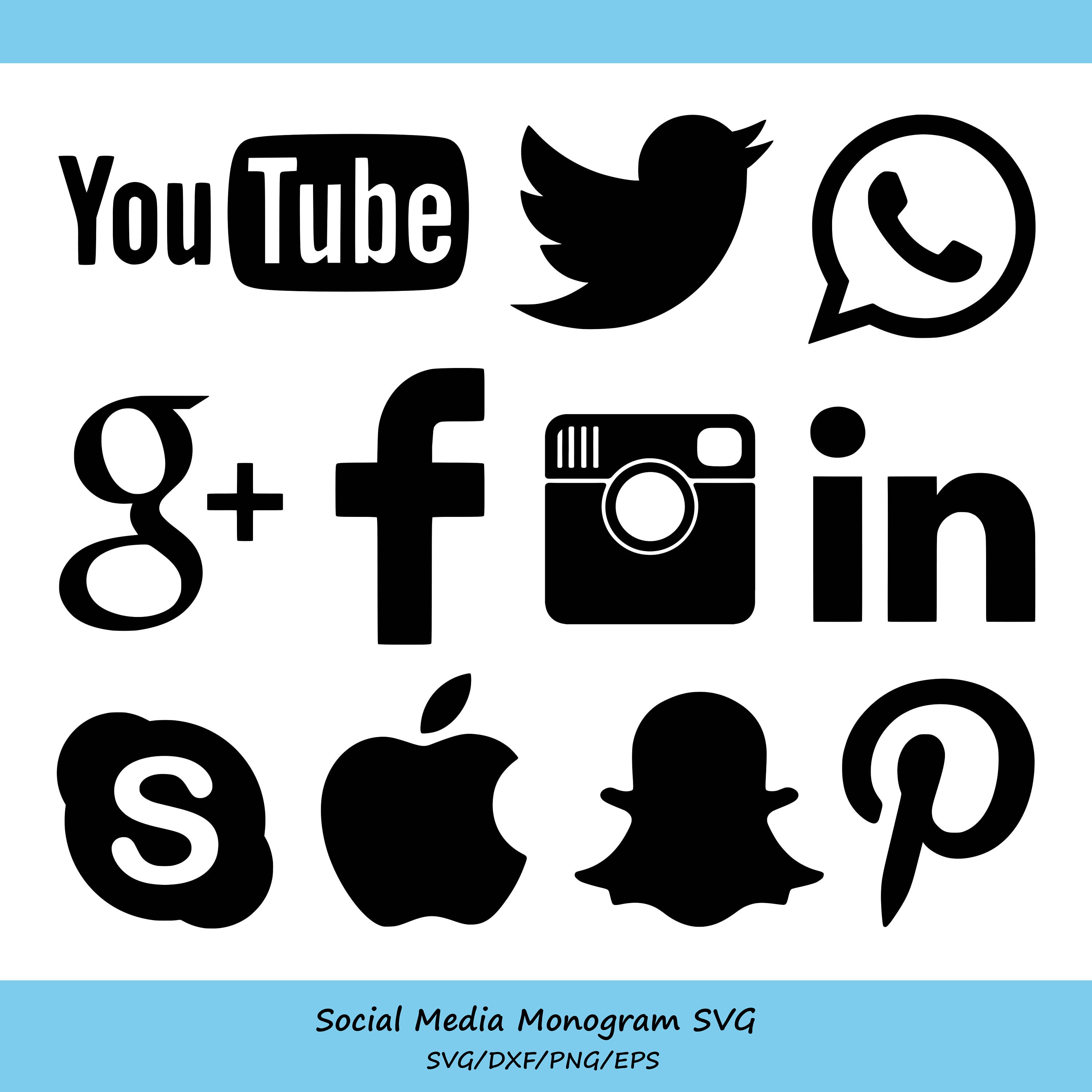 Download Social media svg files social icons digital download ...