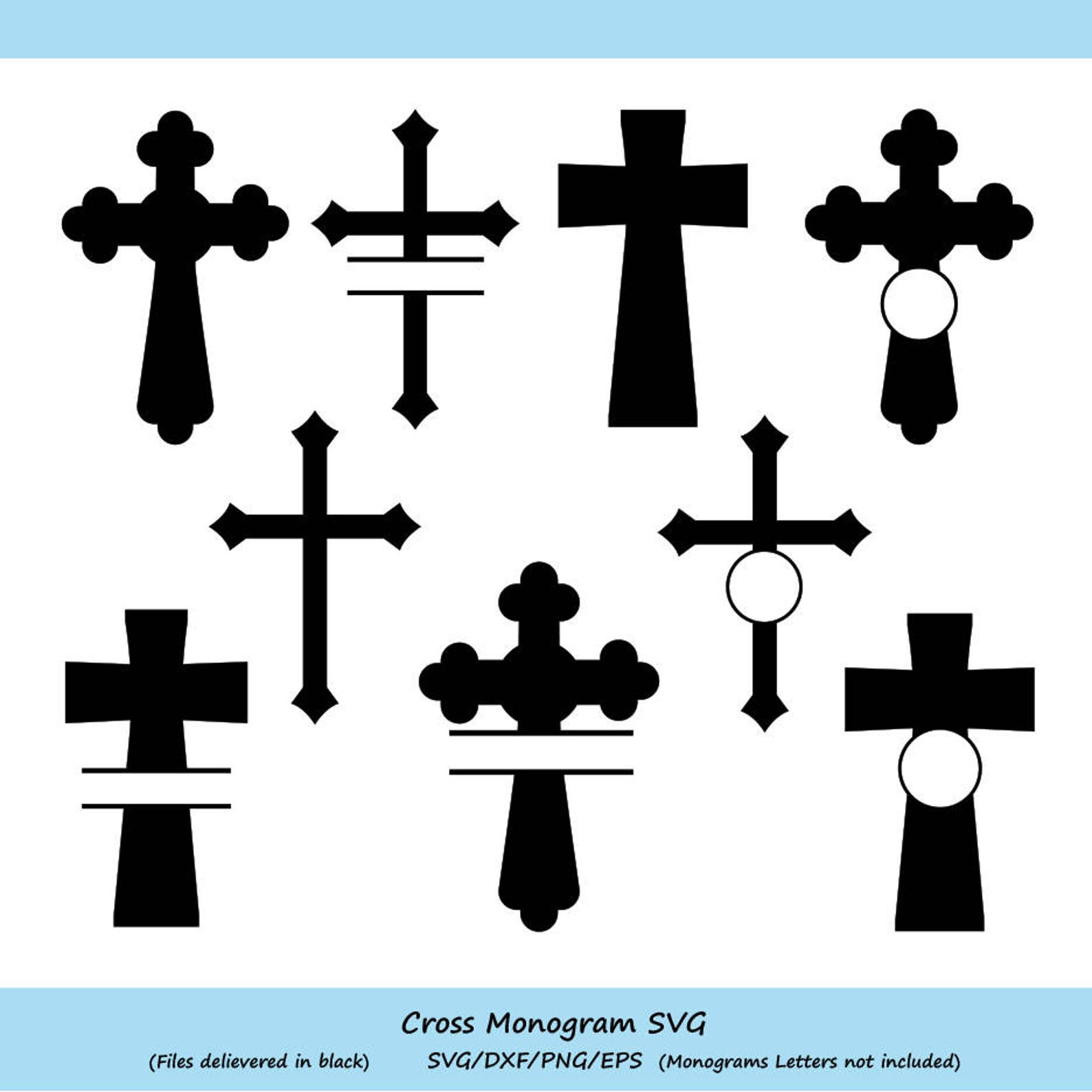 Cross Svg Silhouette Christian Cross SVG Cut Files Cross - Etsy